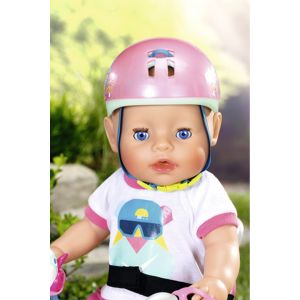 Jucarie Baby Born, Zapf, Casca bicicleta, 43 cm, Multicolor