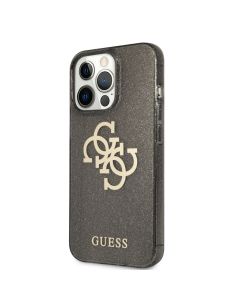 Husa de protectie telefon Guess pentru Apple iPhone 13 Pro Max, TPU, 4G, Full Glitter, Negru