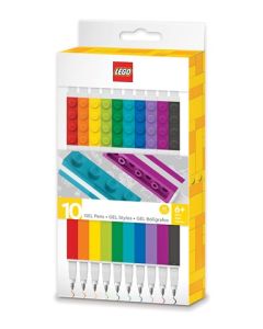 LEGO Ghiozdane si rechizite: Set 10 pixuri cu gel LEGO