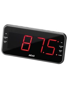 Radio cu ceas Akai, ACR-3899, Aux-In, USB, 1A Charger, Negru