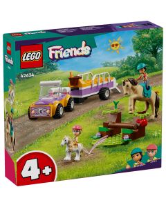 LEGO Friends: Remorca cu ponei si cal