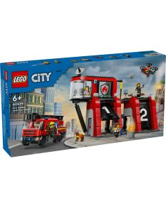 LEGO City: Statie si camion de pompieri