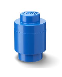 LEGO Cutii depozitare: Cutie depozitare rotunda LEGO 1 albastru inchis