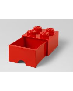 LEGO Cutii depozitare: Cutie depozitare LEGO 2x2 cu sertar, rosu