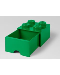 LEGO Cutii depozitare: Cutie depozitare LEGO 2x2 cu sertar, verde