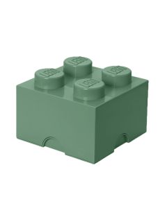 LEGO Cutii depozitare: Cutie depozitare LEGO 2X2, verde nisip