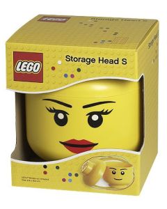LEGO Cutii depozitare: Cutie depozitare S cap minifigurina LEGO fata
