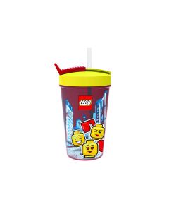 LEGO Recipiente alimentare: Pahar LEGO Iconic cu pai 40441725