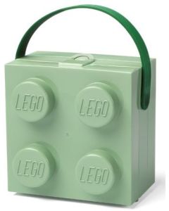 LEGO Recipiente alimentare: Cutie pentru sandwich 2x2 verde