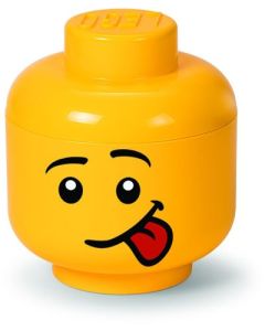 LEGO Cutii depozitare: Cutie depozitare S cap minifigurina LEGO - Silly