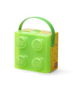 LEGO Recipiente alimentare: Cutie LEGO 2x2 - verde transparent