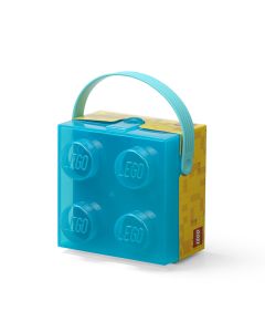 LEGO Recipiente alimentare: Cutie LEGO 2x2 - albastru transparent