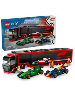 LEGO City: Camion F1 cu masinile F1 RB20 si AMR24
