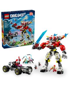 LEGO DREAMZzz: Robotul tigru al lui Cooper si masina hot rod a lui Zero
