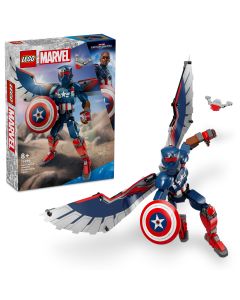 LEGO Marvel Super Heroes: Figurina de constructie Capitanul America, 76296