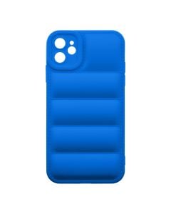 Husa de protectie telefon Puffy OBAL:ME pentru Apple iPhone 11, Poliuretan, Albastru