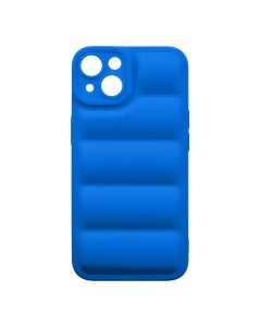 Husa de protectie telefon Puffy OBAL:ME pentru Apple iPhone 14, Poliuretan, Albastru