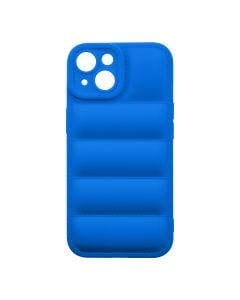 Husa de protectie telefon Puffy OBAL:ME pentru Apple iPhone 15, Poliuretan, Albastru