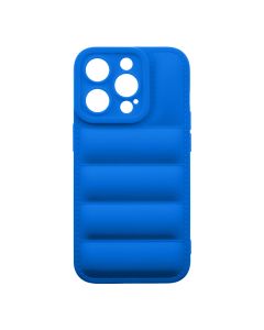 Husa de protectie telefon Puffy OBAL:ME pentru Apple iPhone 15 Pro, Poliuretan, Albastru