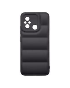 Husa de protectie telefon Puffy OBAL:ME pentru Xiaomi Redmi 12C, Poliuretan, Negru
