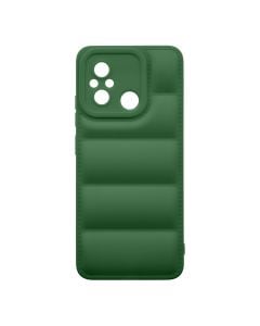 Husa de protectie telefon Puffy OBAL:ME pentru Xiaomi Redmi 12C, Poliuretan, Verde Inchis