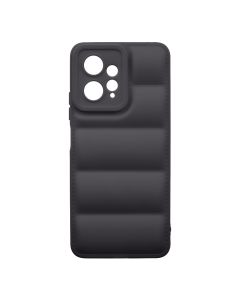 Husa de protectie telefon Puffy OBAL:ME pentru Xiaomi Redmi Note 12 4G, Poliuretan, Negru