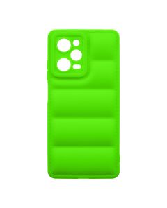 Husa de protectie telefon Puffy OBAL:ME pentru Xiaomi Redmi Note 12 Pro 5G, Poliuretan, Verde