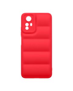Husa de protectie telefon Puffy OBAL:ME pentru Xiaomi Redmi Note 12S, Poliuretan, Rosu
