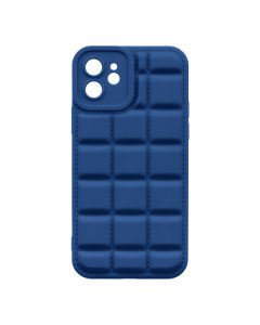 Husa de protectie telefon OBAL:ME pentru Apple iPhone 12, Block, Poliuretan, Albastru