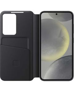 Husa telefon Samsung pentru Galaxy S24, Smart View Wallet Case, Negru