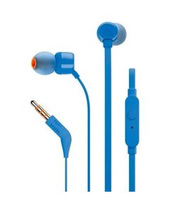 Casti In-Ear JBL T160 cu fir, Microfon, Jack 3.5 mm, Albastru