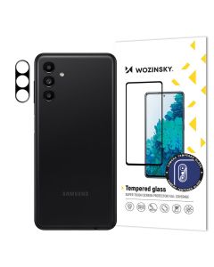 Folie de protectie telefon camera Wozinsky pentru Samsung Galaxy A13 5G, 9H, Sticla, Transparent/Negru