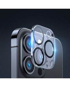 Folie de protectie telefon camera Joyroom pentru Apple iPhone 14+, Sticla, Transparent