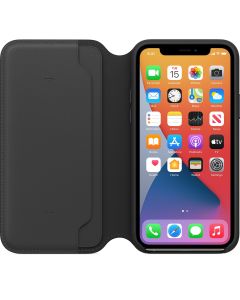Husa de protectie telefon Apple pentru Iphone 11 Pro Max, Leather Folio, MX082ZM/A, Black