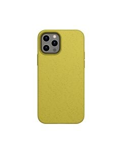 Husa de protectie telefon EnviroBest pentru iPhone 12/12 Pro, EP4, Material biodegradabil, Galben