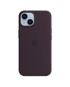 Husa de protectie telefon Apple pentru iPhone 14 Plus, MagSafe, Silicon, Elderberry