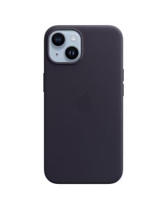 Husa de protectie telefon Apple pentru iPhone 14, MagSafe, Piele, Ink