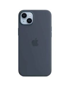 Husa de protectie telefon Apple pentru iPhone 14, Magsafe, Silicon, Storm Blue