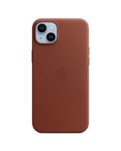 Husa de protectie telefon Apple pentru iPhone 14 Plus, Magsafe, Piele, Umber
