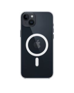 Husa de protectie telefon Apple pentru iPhone 14 Plus, Magsafe, Plastic, Transparent