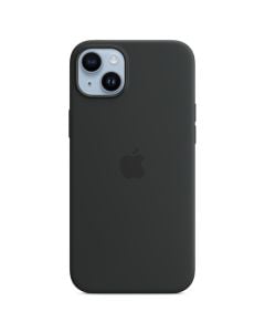 Husa de protectie telefon Apple pentru iPhone 14 Plus, Magsafe, Silicon, Midnight