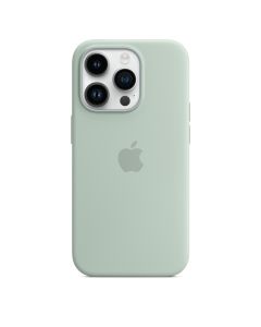 Husa de protectie telefon Apple pentru iPhone 14 Pro, Magsafe, Silicon, Succulent