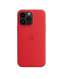 Husa de protectie telefon Apple pentru iPhone 14 Pro Max, Magsafe, Silicon, Red