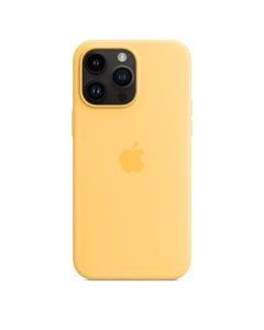 Husa de protectie telefon Apple pentru iPhone 14 Pro Max, Magsafe, Silicon, Sunglow