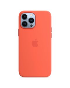 Husa de protectie telefon Apple pentru iPhone 13 Pro, MagSafe, Silicon, Nectarine