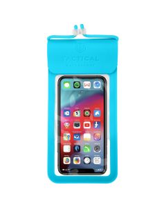 Husa de protectie telefon waterproof Tactical Splash, L/XL, Sky Blue, Transparent