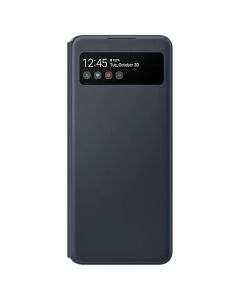Husa de protectie telefon Samsung pentru Samsung Galaxy A42 5G, View Wallet Cover, Negru