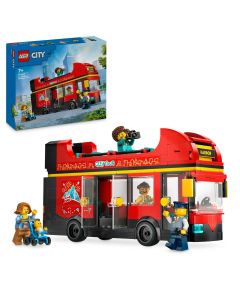 LEGO City: Autobuz turistic rosu cu etaj