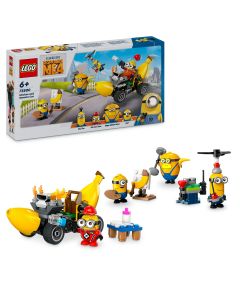 LEGO Minions: Minionii si masina-banana 75580, 136 piese