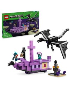 LEGO Minecraft: Dragon Ender si Corabia din End